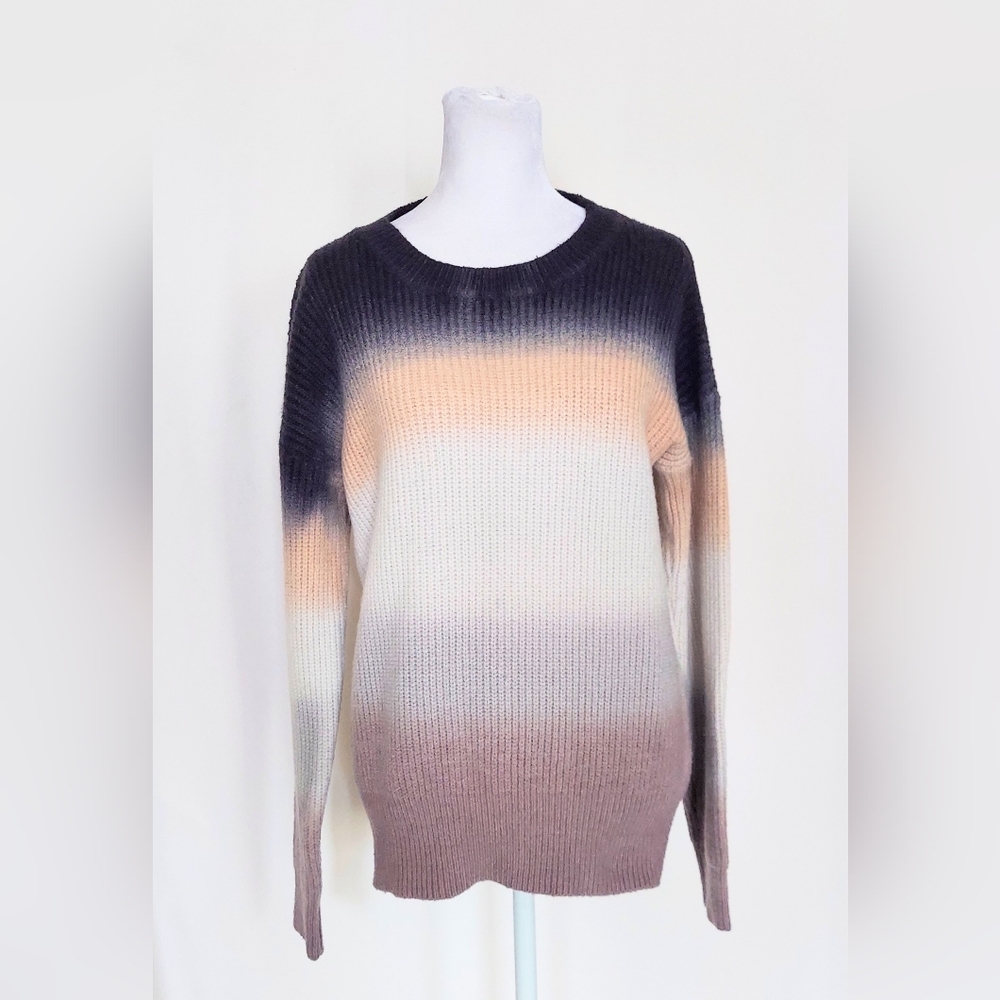CBRAND Crew Neck Ombré Sweater Size Small Multicolor